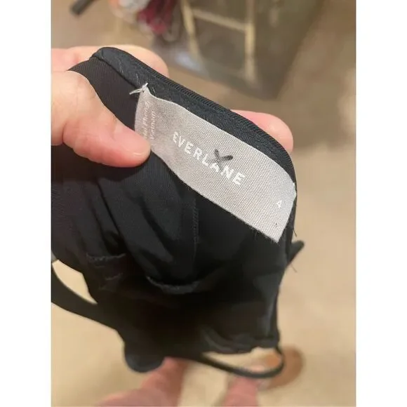 Everlane Women's Black Scoop Neck Sleeveless Fit and Flare Midi Dress Size 4 - Picture 7 of 8